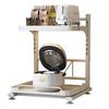 Cream-Style Extendable Kitchen Storage Rack