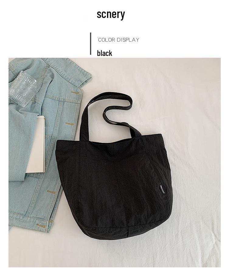 Японская водонепроницаемая нейлоновая повседневная женская сумка-тоут для весны/лета – Большая вместимость, стильная сумка на одно плечо