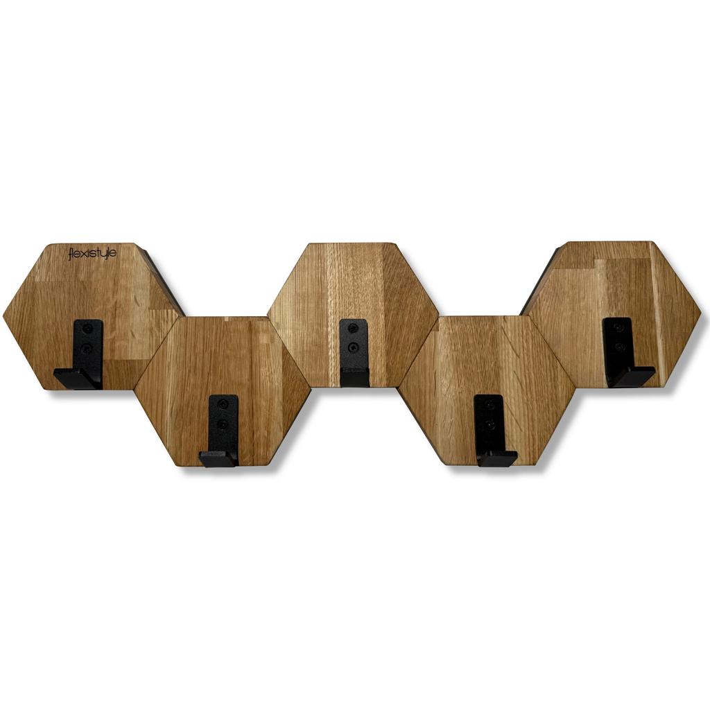 Hexagon wall clothes hanger 56cm