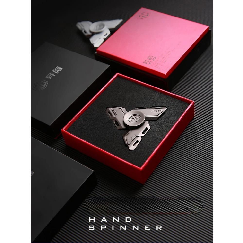 Fingertip Gyro Luminous Metal Alloy Smart Fidget Spinner Desk Hand Stress Relief Toys for Adults