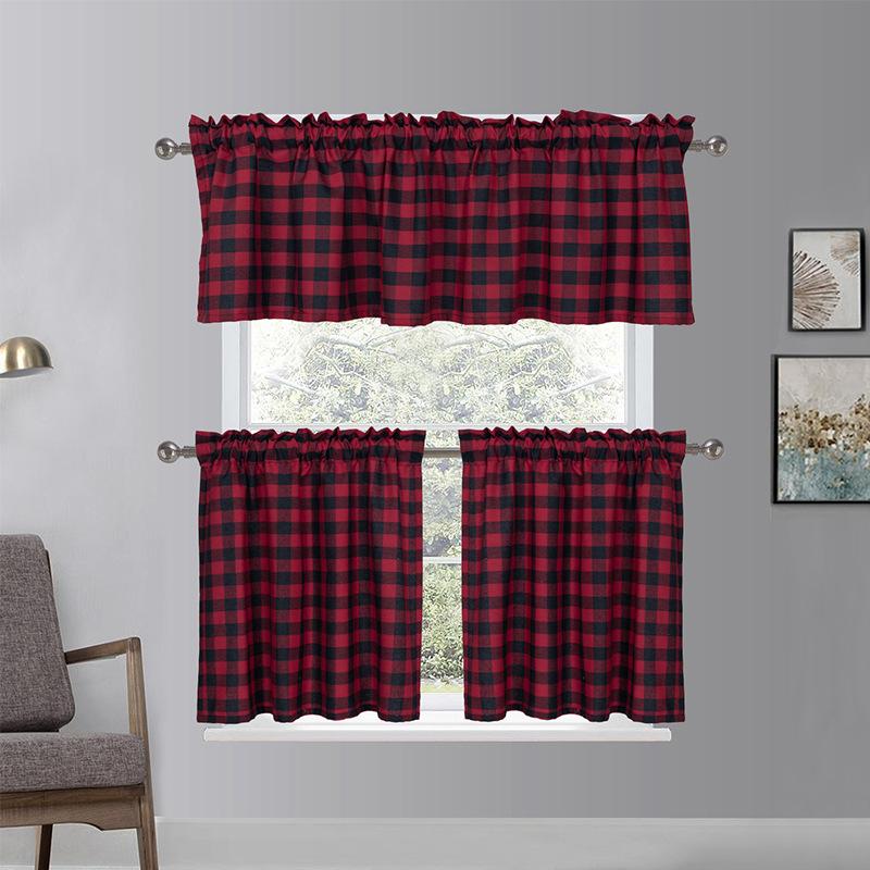 2 панели или 1 панель затемняющая штора ламбрекен для окна кухни/ванной комнаты/гостиной/спальни декоративный карман для уединения короткий оконный ламбрекен