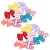 16pcs Multicolor Pet Hair Clip Soft Fabric Cat Hair Accessory Easy Wear Puppy Hair Bow  Pet Styling
