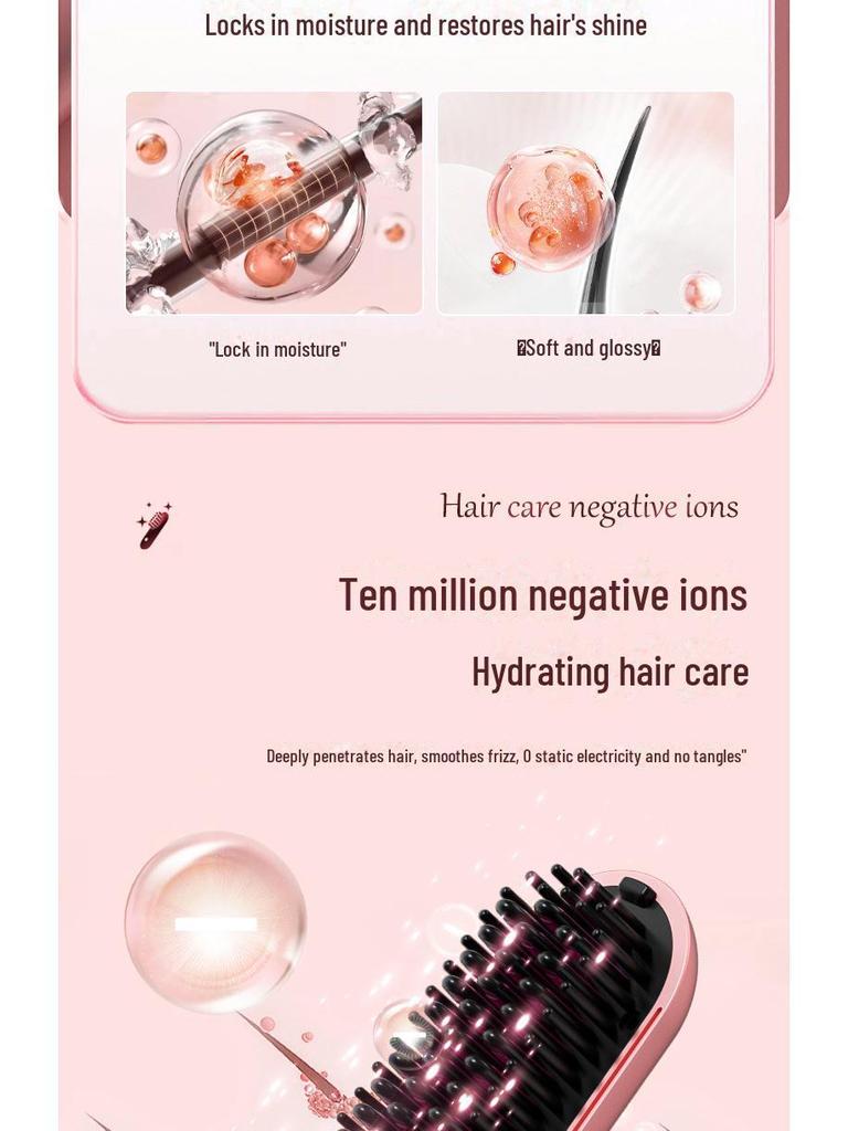 Портативный беспроводной мини-выпрямитель для волос с зарядкой через USB