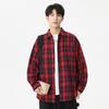Autumn Long-sleeved Plaid Shirt Men's and Women's Korean Version Loose Casual Jacket Couple Versatile Shirt