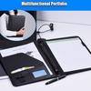 Pro Office PU Leather A4 Portfolio Folder Case Organizer Card Holder Loose-leaf