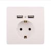 1 шт. настенная электронная розетка европейского стандарта с двойной домашней USB-вилкой, зарядное устройство, розетка с USB