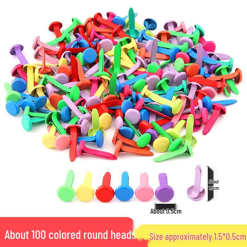 Цветные детские ручной работы гвоздики с раздвоенными ножками для DIY декора