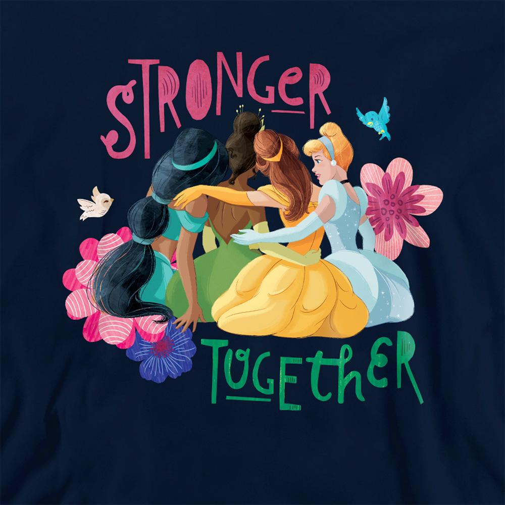 Disney Princess Childrens/Kids Stronger Together Jasmine, Tiana And Belle Hoodie