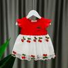 Милое Летнее Платье для Девочки 1-3 Лет Тюлевое Платье Принцессы для Малышек Сладкое Праздничное Платье для Младенцев Одежда