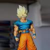 31.5cm Dragon Ball Goku Super Saiyan Blue Standing Position Anime Figure Boys Collectible Model Statue Pvc Decor Fans Gifts Toys