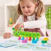 Animals Caterpillar Color Matching Game Wooden Color Matching Sorting Game Wooden Puzzle  Children