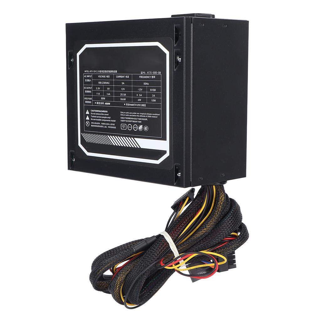 Computer Power Supply MQ580 400W Desktop Computer ATX 12V Switching Power Supply 180‑230V