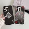 Чехол для телефона с рисунком в виде карт для покера для IPhone 11 12 13 14 15 16 17 Pro Max PLUS Pro Волна Гофрированный Силиконовый Чехол