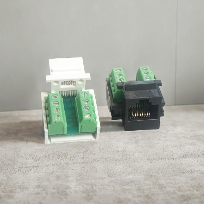 1/2 шт. Модуль для установки на панель RJ45 Экранированный Беспаечный Удлинитель Сетевого Кабеля Панельный Разъем Розетка Сетевого Кабеля Cat.6