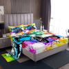 Bohemian Mushroom Pattern Bed Hat Four-Piece Bedding Set Bedroom Dormitory Bedding Decoration