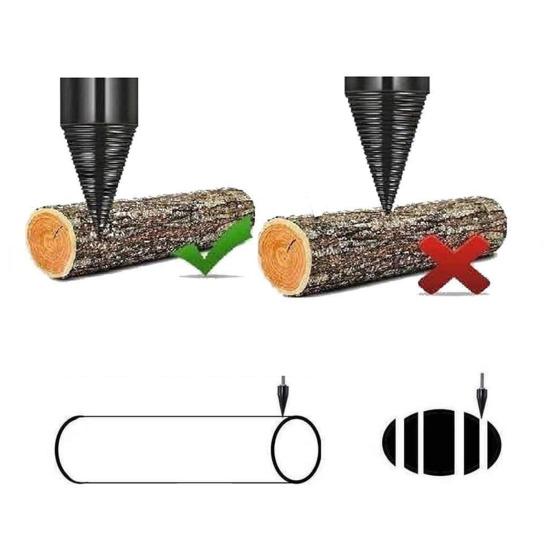 32-миллиметровое сверло по дереву с 3 ручками, съемное стальное сверло для колки дров, конусообразное сверло для колки дров для электрической дрели