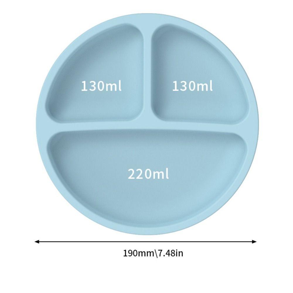 Детская тарелка для кормления Детская миска для кормления Поднос для хранения Силиконовая тарелка Поднос для еды Детская присоска