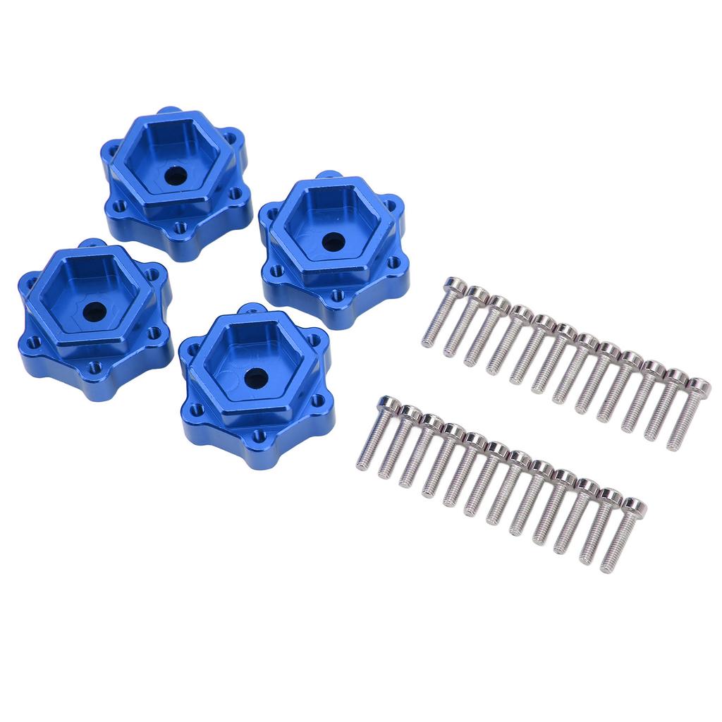 2 Pair RC Aluminum 5mm Widen Wheel Hex Adapter Converter for LOSI LMT 4WD Solid Axle 1 8 Monster TruckBlue