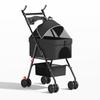 GVBB Compact Foldable Pet Stroller for Cats and Dogs - Lightweight, Detachable Design for Easy Travel.
