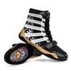New Boxing Shoes For Men Low Top Sanda Shoes High Top Combat Training Shoes Wrestling Shoes Long Boots Boxing Shoes For Women