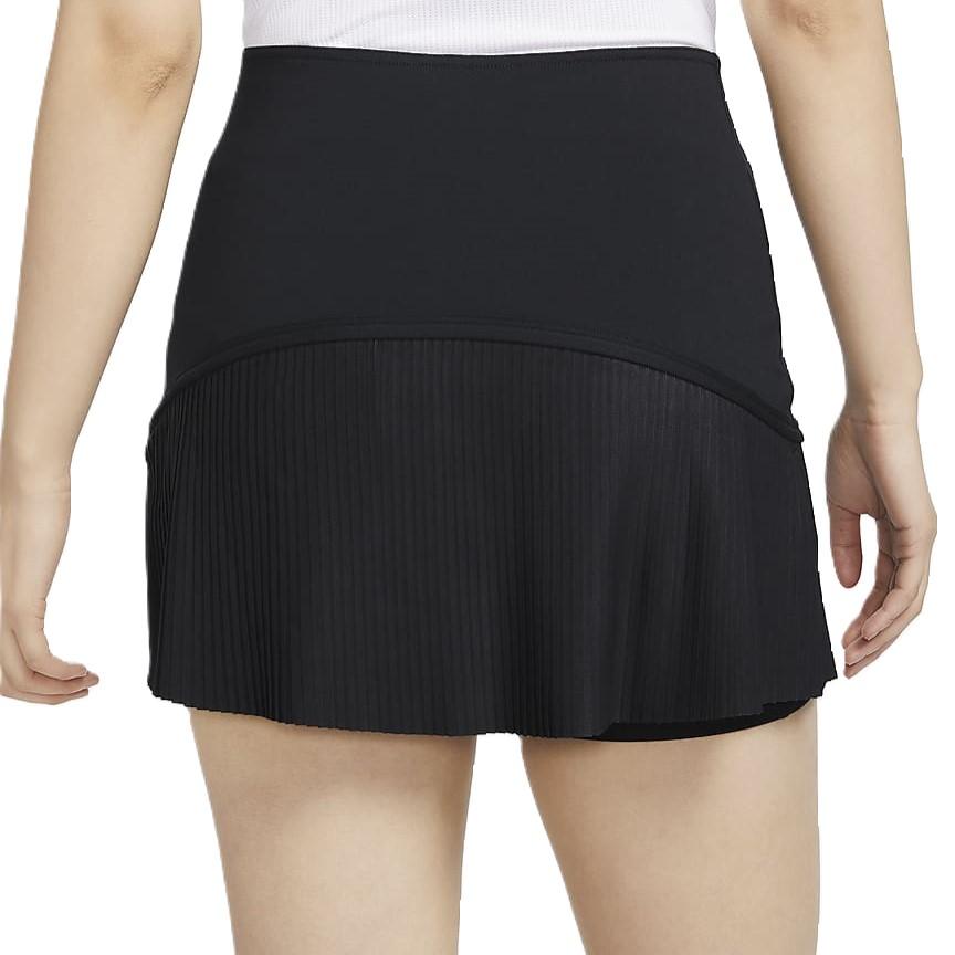 Nike Теннисная юбка Advantage Logo Print Quick-Dry, женская, черная FD6533-010