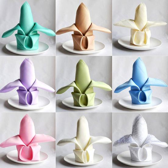 45296 шт. Салфетка для ужина однотонная, бесшовная, с оборками по краям, декор стола для отеля