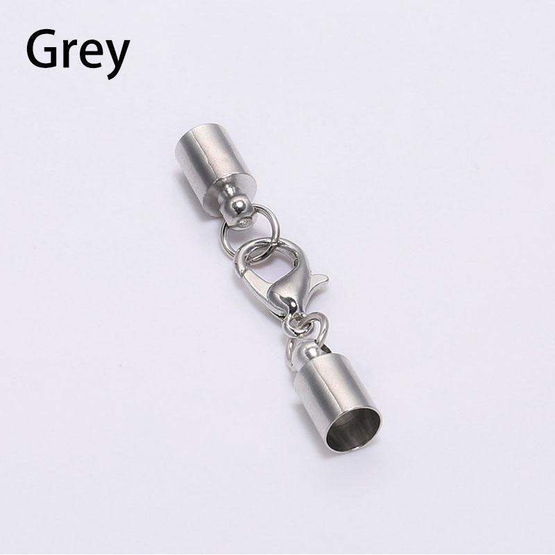 10 шт./лот браслет-цепочка с круглыми концами шнура, заглушки, браслет из кожаного шнура