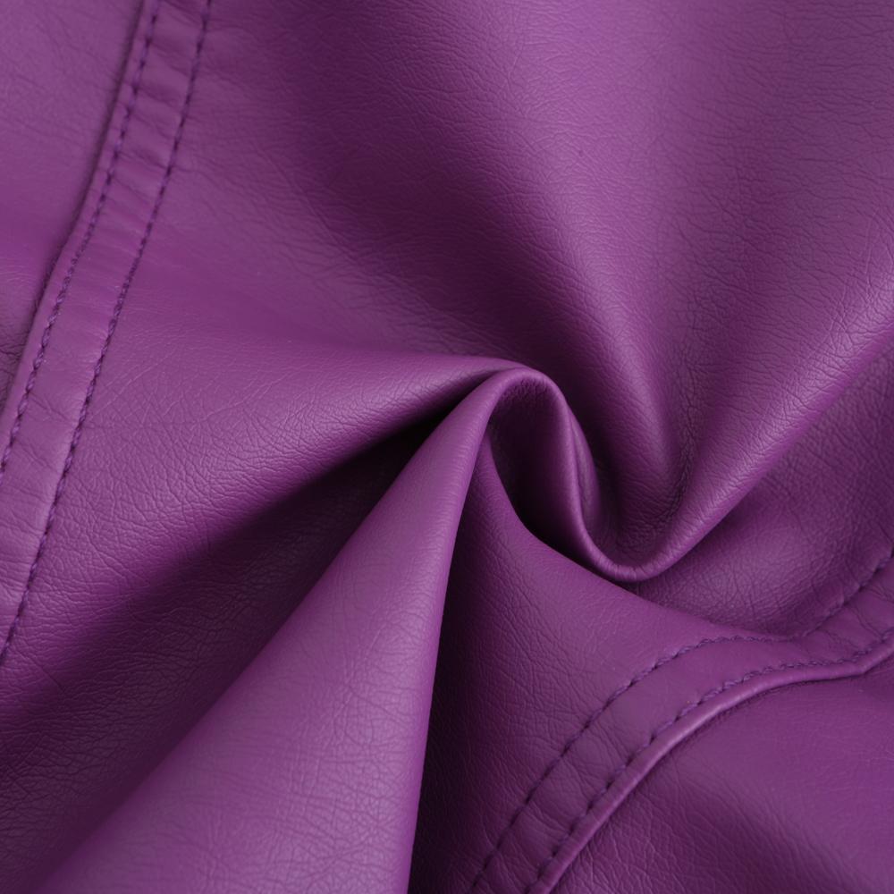 Women's Stylish Faux Leather Jacket Classic PU Moto Biker Fashion Zip Up Casual Short Coat Slim Outerwear with Retro Lacing Detail S-4XL Plus Size