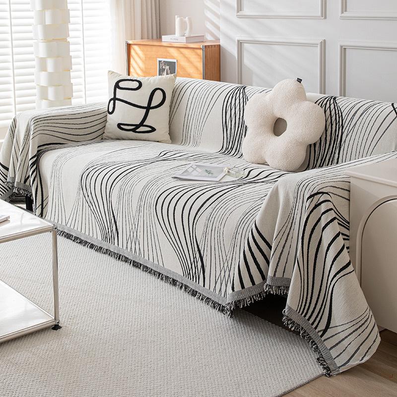 Chenille Sofa Towel Living Room All-season Universal Anti Slip Dustproof Seat Cushion Double-sided Usable Air Conditioning Quilt