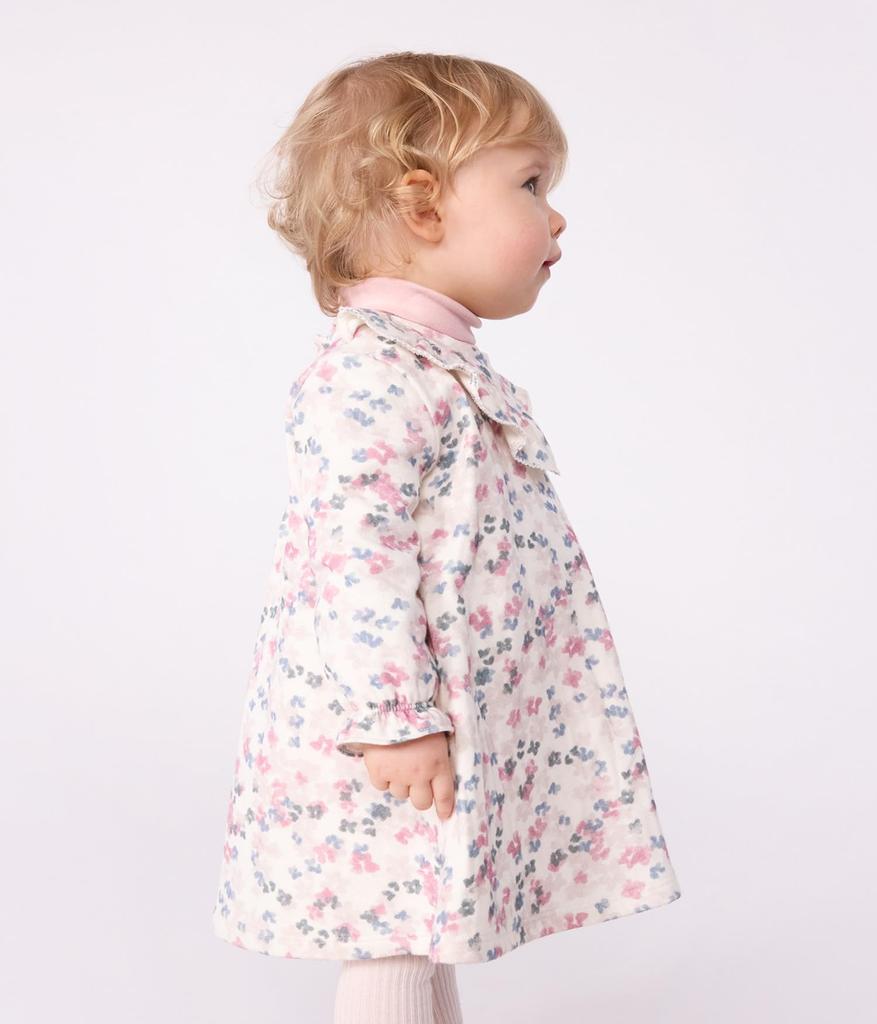 Petit Bateau Dress 12 74cm A0DVL, Off-White/Multicolor, Months,