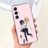 Чехол для телефона C-Chainsaw Man R-Reze Для Samsung Galaxy A73,31,32,72,41,53,52,71,22,5G,Note,J7,8,9 Мягкий черный чехол