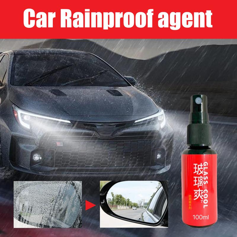 Car Waterproof Spray Glass Anti-Rain Agent Vehicle Rainproof Spray Wear-Resistant Mirror Nano Coating Rearview Rainproof Coating