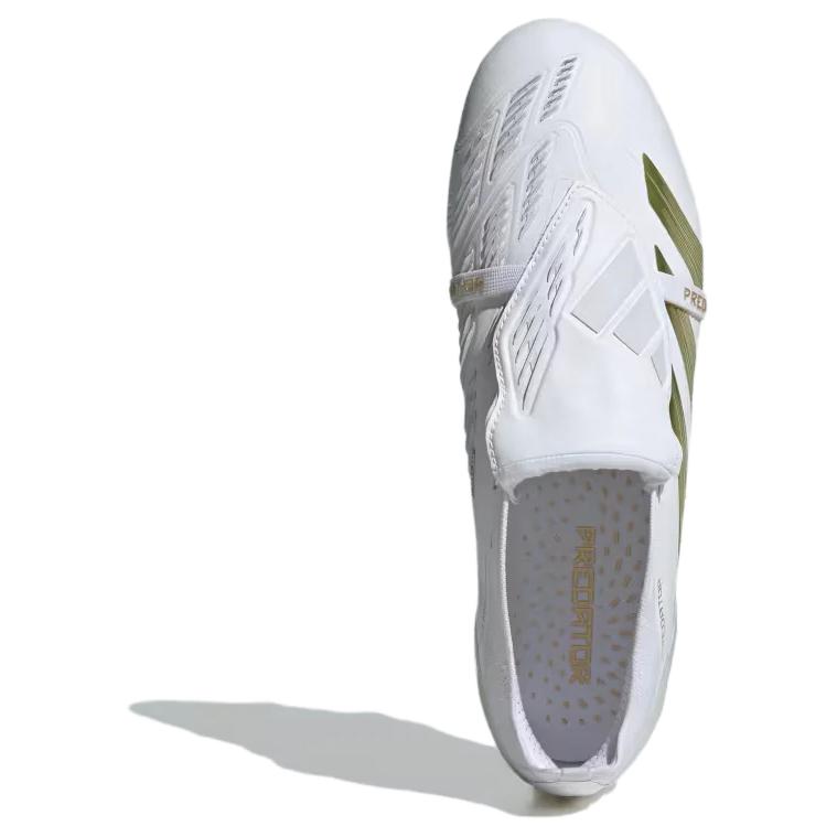 adidas Кроссовки Predator Elite Foldover Tongue FG Dayspark Pack для мужчин, белые облака-белое золото-металлик IF6445