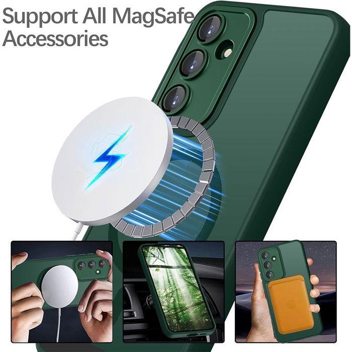Coque de Protection - BOOLING - pour Samsung Galaxy A07 - Antichoc - Protection Caméra - Vert Nuit
