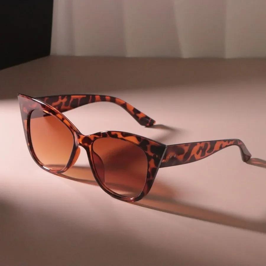 Стильные солнцезащитные очки «кошачий глаз» для женщин и мужчин, модный бренд, зеркальные линзы, солнцезащитные очки, женские, мужские, ретро цвета