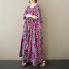 DIMANAF Plus Size New 2025 Women Summer Dress Basic Linen Beach Casual Long Fashion Loose Vintage Dress