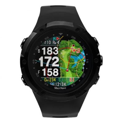 Shot Navi W1 Evolve x GPS Гольф-навигация Гольф Высота Фарватер Грин Совместим с зарубежными полями (Черный Черный) Система, Дальномер,