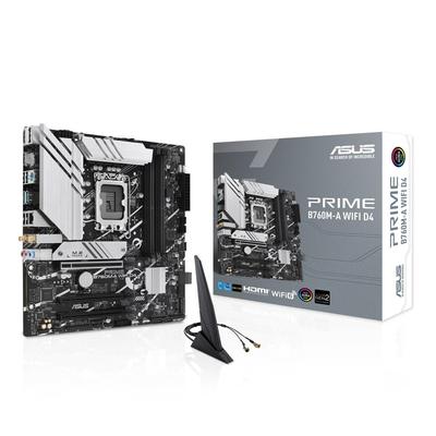 ASUS PRIME WIFI D4 Intel поколения ЦП совместимый LGA1700 B760 оборудован DDR4 mATX авторизованный дистрибьютор продукт B760M-A 14th/13th/12th