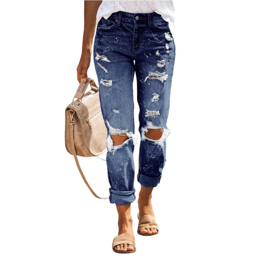 Женские джинсы, узкие эластичные женские джинсы, брюки, женские брюки