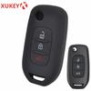 Силиконовый чехол для автомобильного ключа для Renault Megane Koleos Kadjar Clio Captur Kwid Для Dacia Logan Duster Чехол Пульт Дистанционного Управления