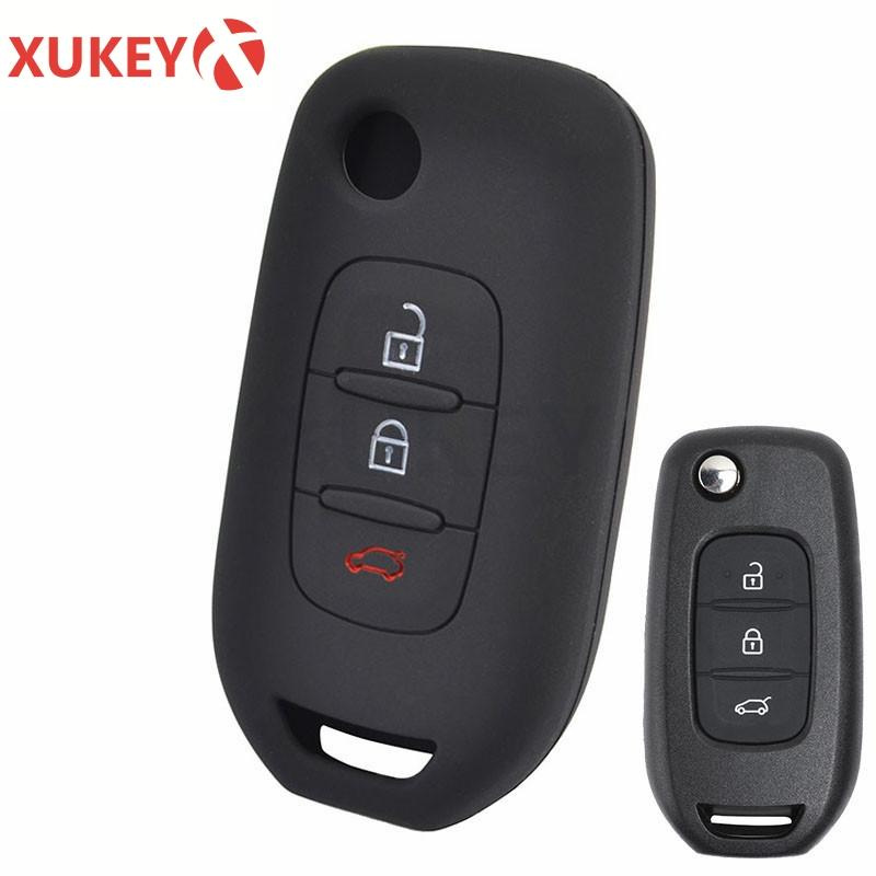 Силиконовый чехол для автомобильного ключа для Renault Megane Koleos Kadjar Clio Captur Kwid Для Dacia Logan Duster Чехол Пульт Дистанционного Управления