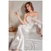 Женская новая роскошная коллекция Midnight Lace Love Heart Halter Long Night Gown Sexy Wind Sleepwear