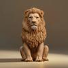 3D Animal Lion Candle Silicone Mold - Decorative Ornament Circular Animal Series Casting Gypsum Resin Drop Glue Mold