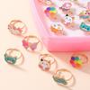 Princess Alloy Drip Oil Children's Ring - Cute Girls' Jewelry Accessories