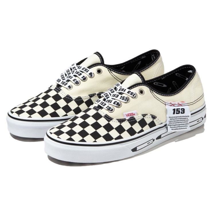 Vans Authentic Series Canvas Checkerboard Classic Casual Low Top Skate Shoes Unisex Sneakers Black White VN0A4UUC6DC