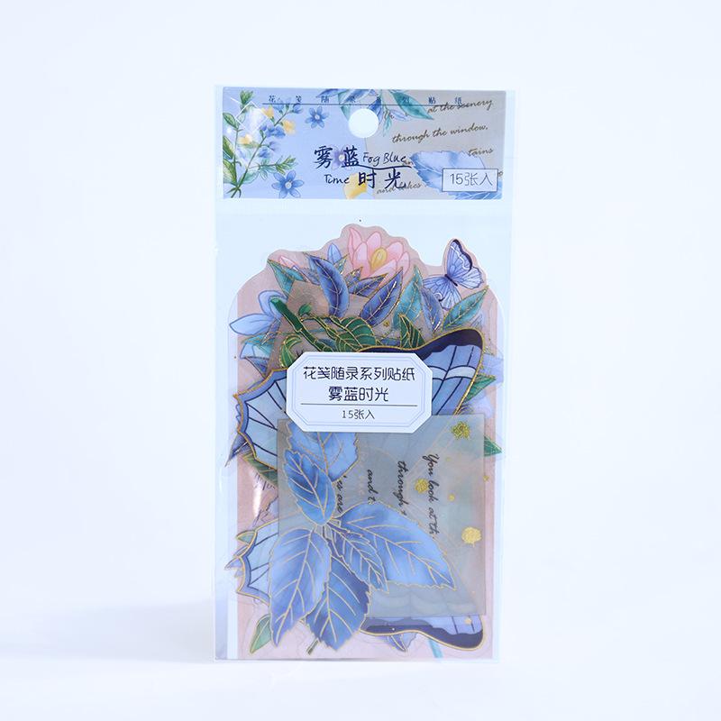 15pcs/lot Kawaii Stationery Stickers flower Diary Planner Decorative Mobile Sticker Scrapbooking Journal DIY Craft Sticker