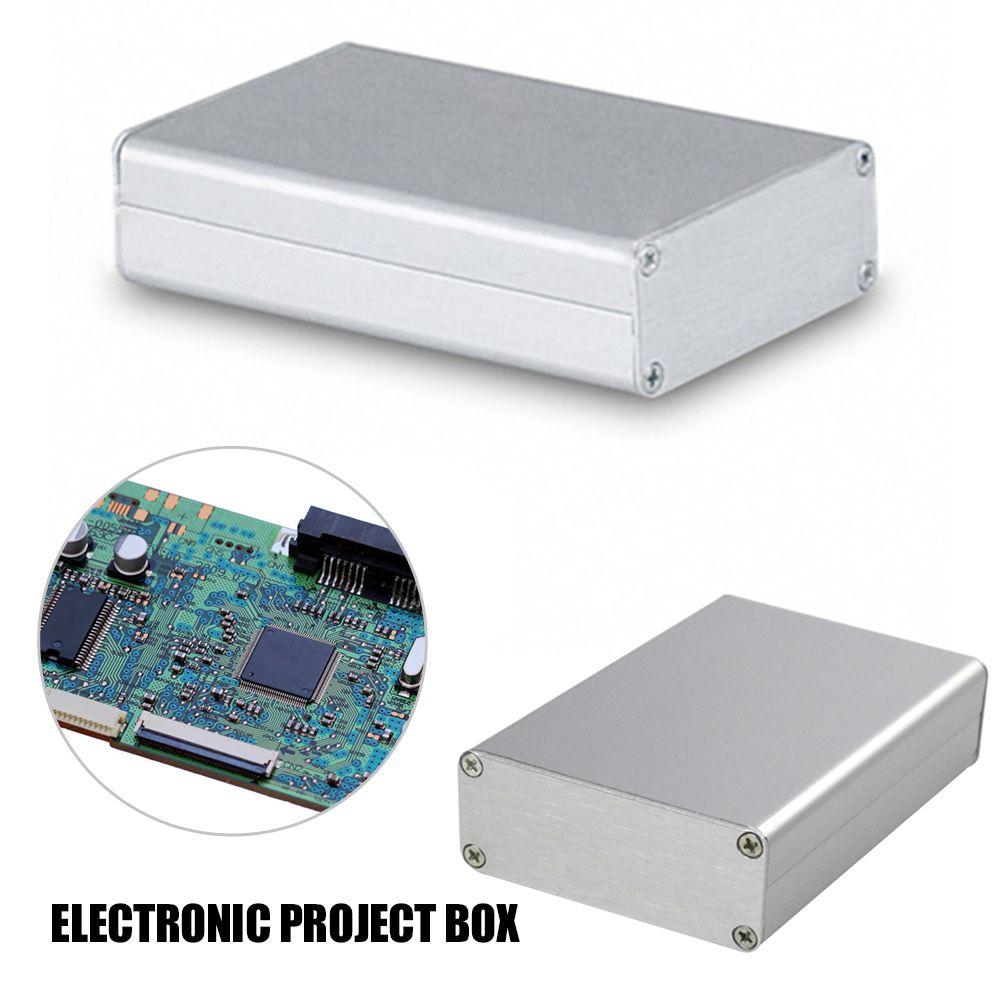Silver Tool 50*80*20mm Circuit Board Shell Power Case Electronic Project Box Enclosure Case
