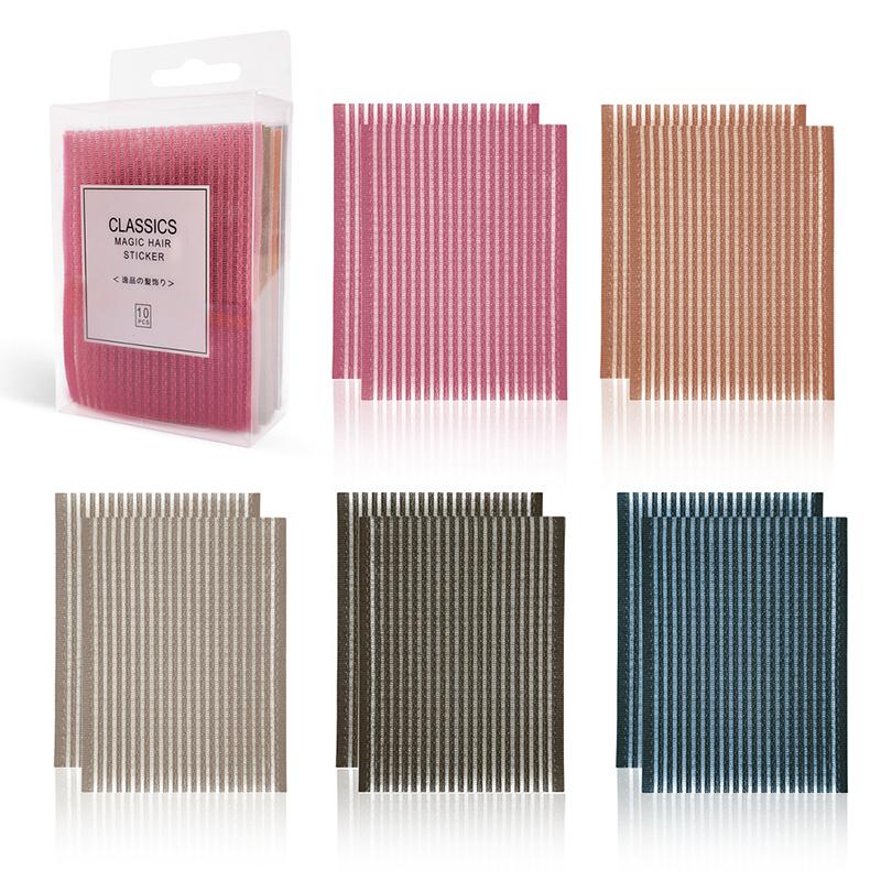 10 шт. передняя бахрома для волос стабилизатор макияж наклейка накладка пастельный зажим челка волшебная лента бахрома подарки для девочек