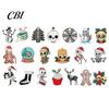 Unique Themed Party Hanging Decor Skeleton Christmas Tree Ornaments, 3.15 Inch Skull Dark Wooden Decorations Gothic Spooky Xmas Gifts Supplies