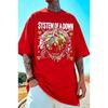 Rock Band System of A Down Print T-Shirt Women Men Oversized Y2k Short Sleeves Hip Hop Casual Loose Comfortable Female Male Clothing